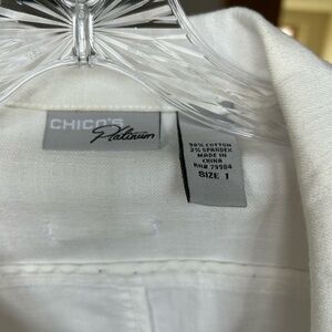 Chico's Platinum White Jacket